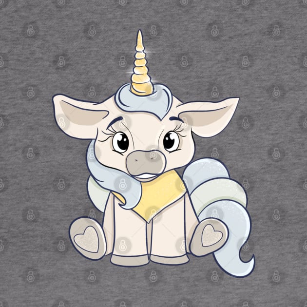Cute baby unicorn, unicorns lovers, cartoon horse, blue unicorn by PrimeStore
